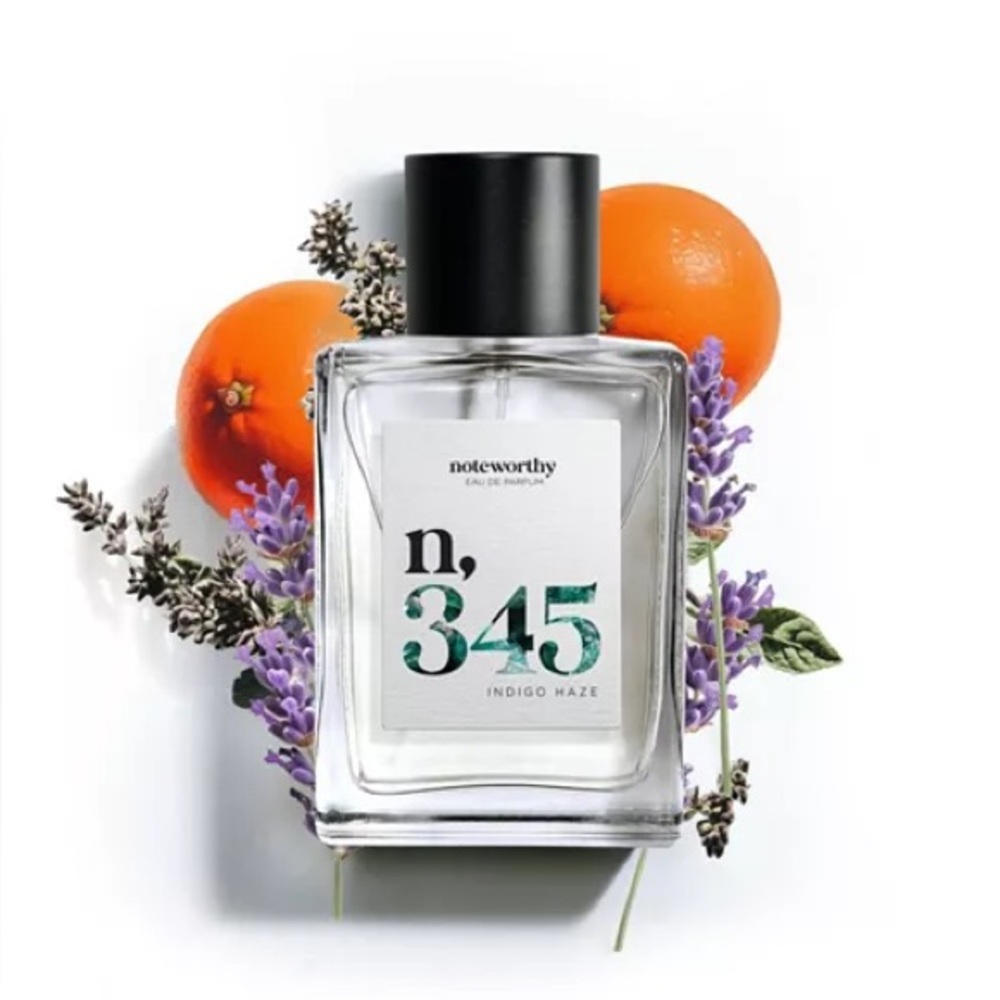 NIB Noteworthy n,345 Eau De Parfum Indigo Hazel Citrus, Lavender, Patchouli